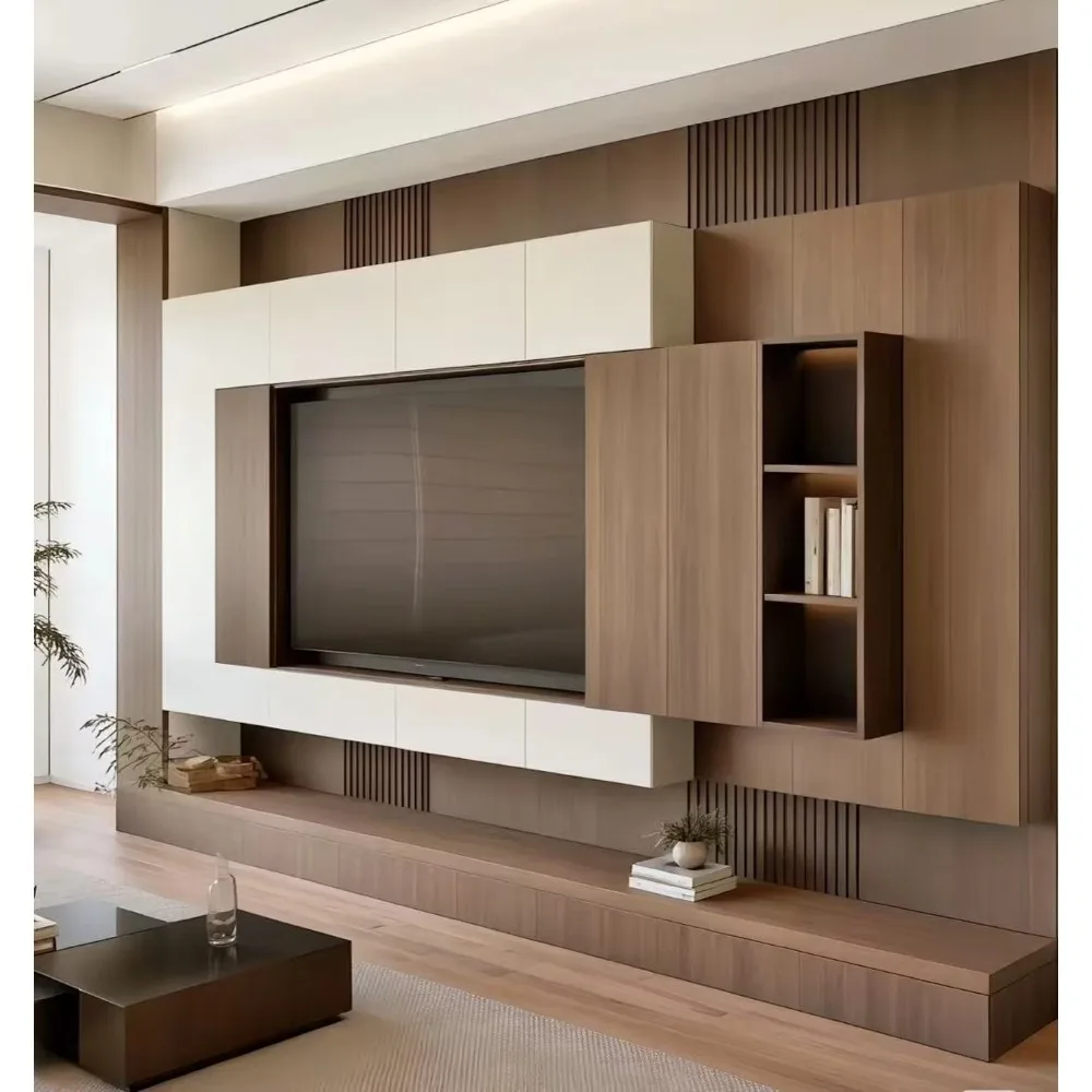 Home Cinema Furniture - Lemari TV Kayu Modern dengan Desain
