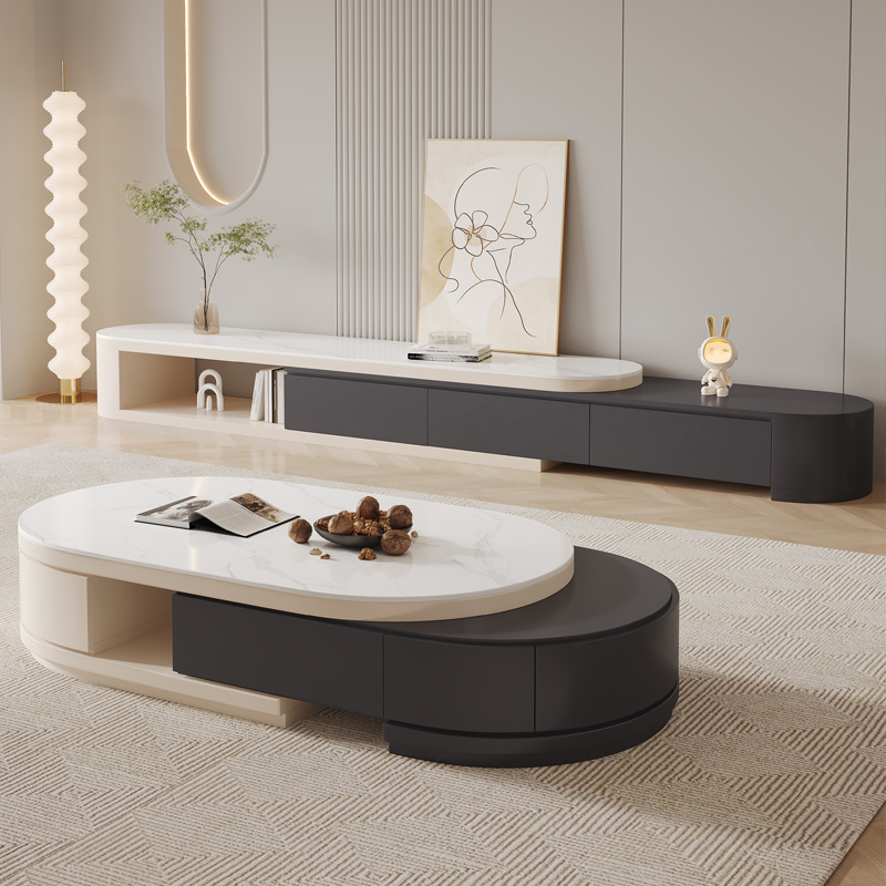 Home Cinema Furniture - Rak TV Premium Nordik Estetis Trendi