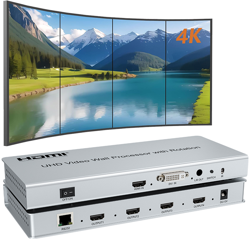 Home Cinema Video Processor - Pengontrol Video Wall HDMI 4K UHD