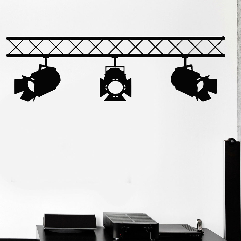 Stiker Dinding Vinil Lampu Bio - Home Cinema Wall Lights ulasan dan harga