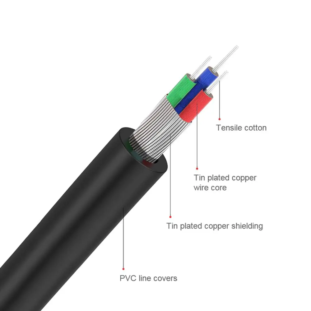 Kabel RCA QGeeM 2RCA ke 3.5mm, - Home Cinema Subwoofer ulasan dan harga