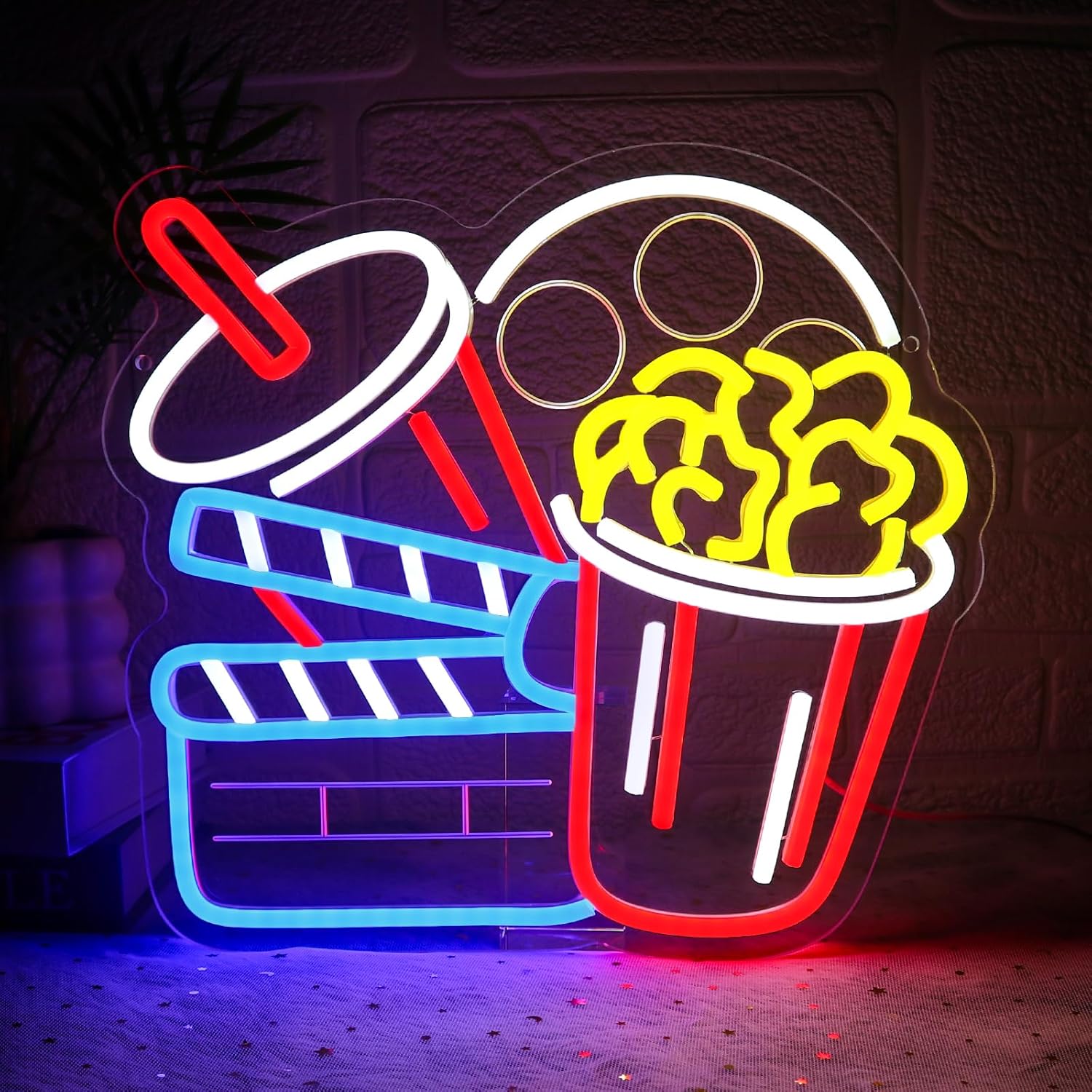 Lampu Dinding Seni Neon Biosko - Home Cinema Wall Lights ulasan dan harga