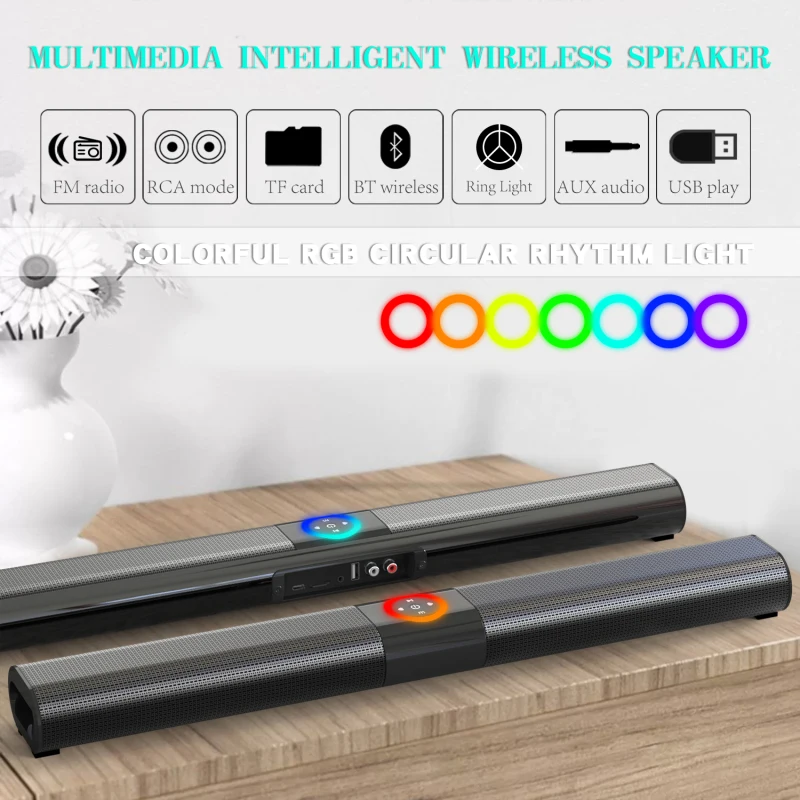 BS-20 Soundbar Kartu Nirkabel  - Home Cinema Wall Lights ulasan dan harga