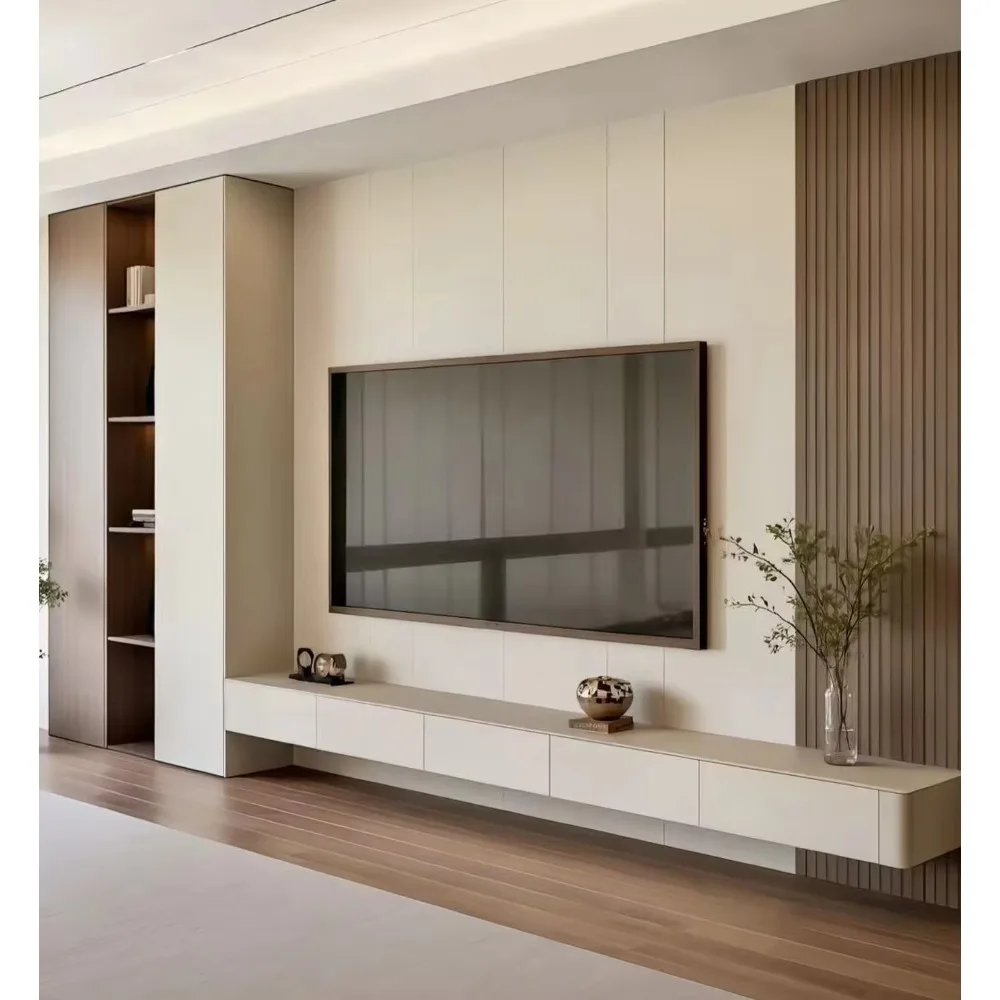 Lemari TV Kayu Modern dengan D - Home Cinema Furniture ulasan dan harga