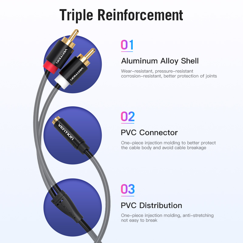 Vention Jack 3.5Mm Kabel Adapt - Genius Home Cinema ulasan dan harga
