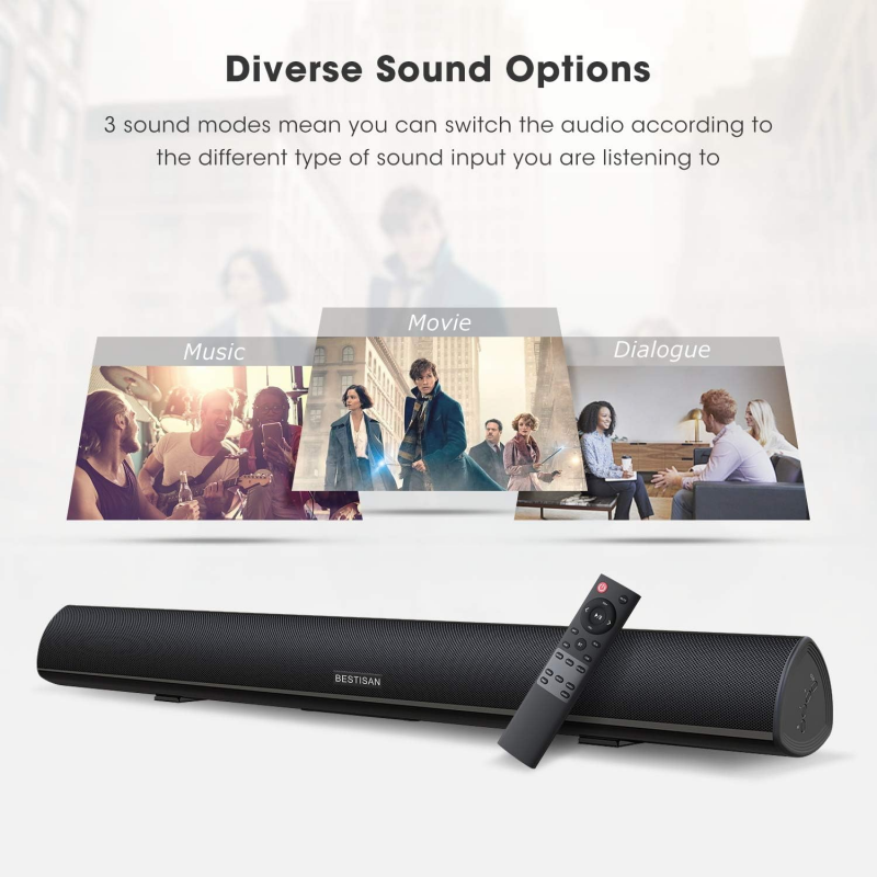 Soundbar TV Bertenaga 100W, Sp - Home Cinema Of Soundbar ulasan dan harga