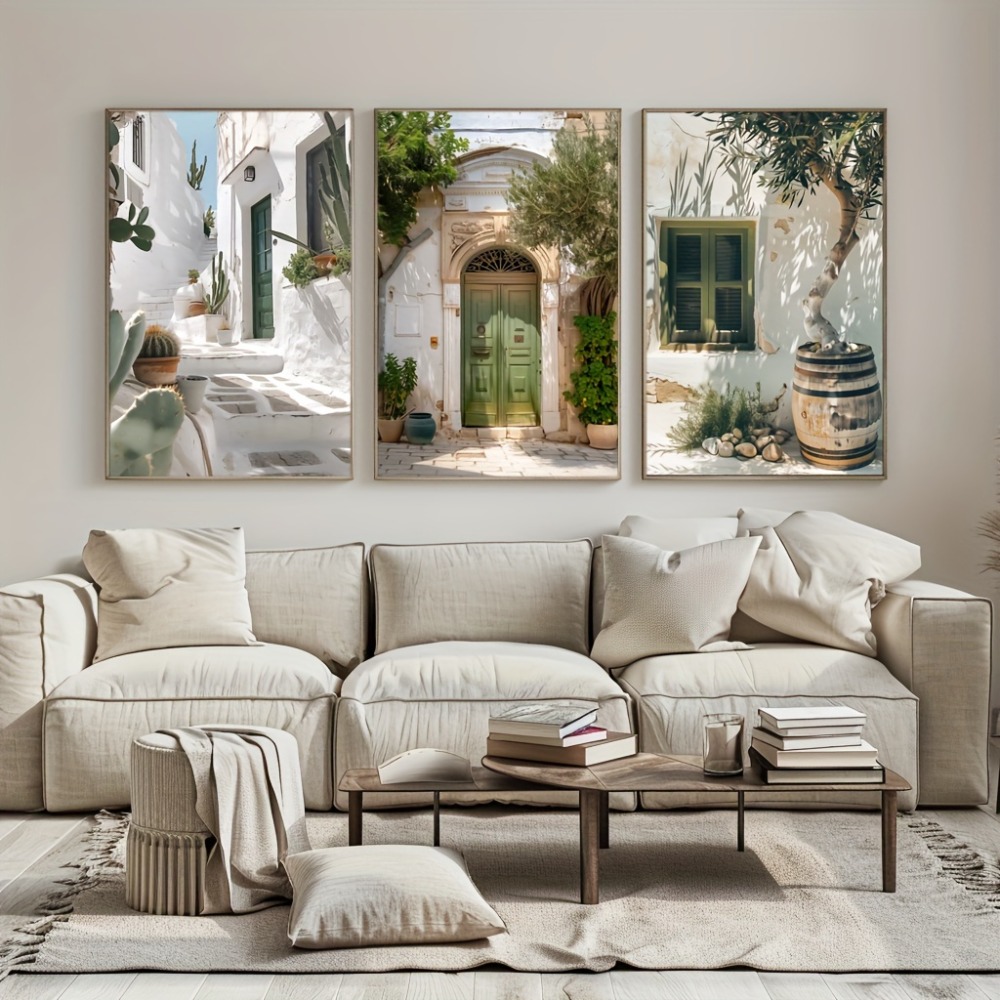 3 Buah Lukisan Kanvas Tanpa Bi - Home Cinema Wall Art ulasan dan harga