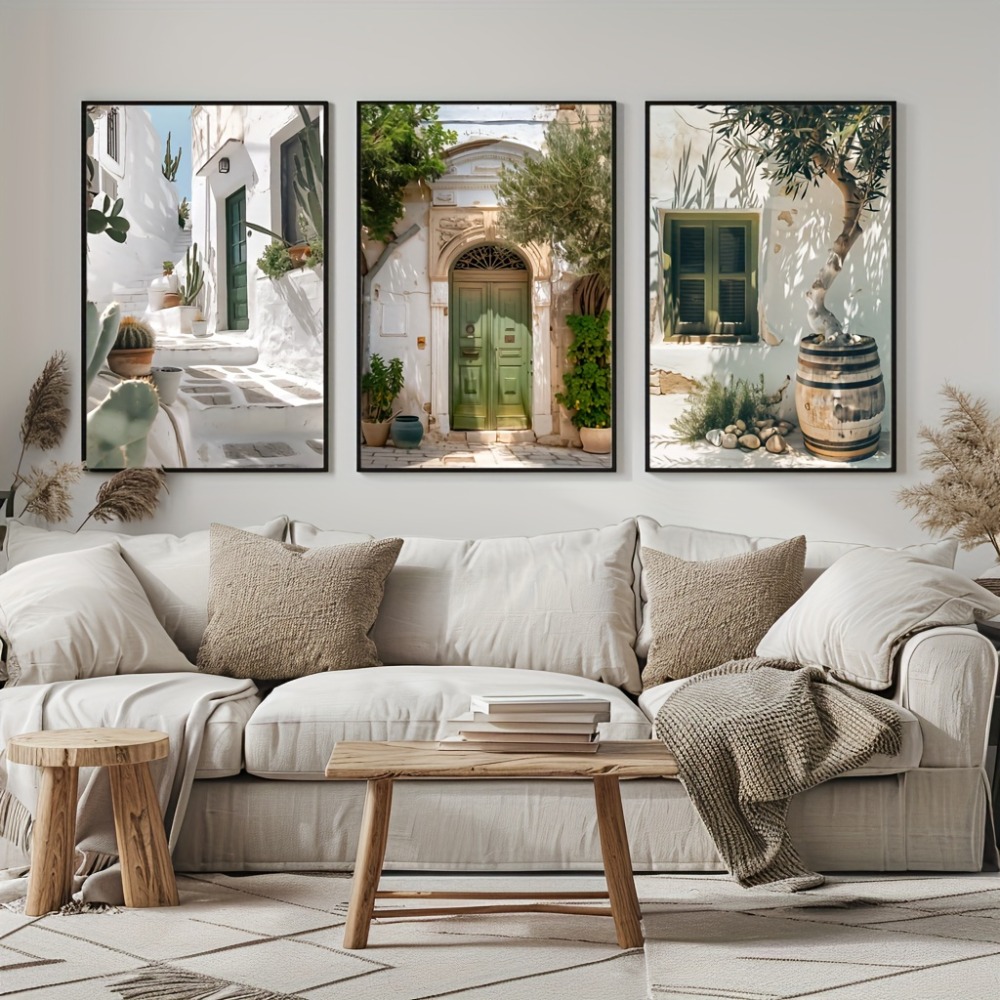 3 Buah Lukisan Kanvas Tanpa Bi - Home Cinema Wall Art ulasan dan harga