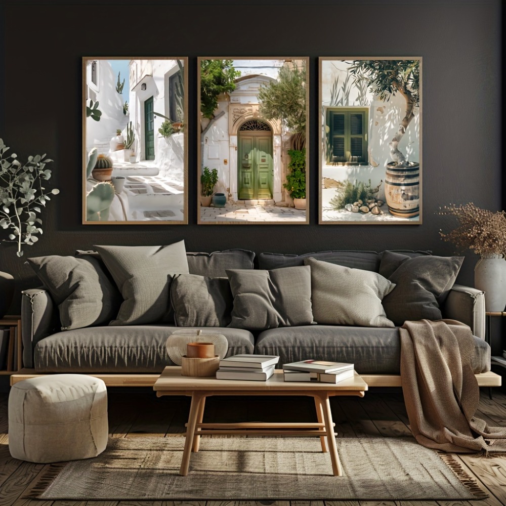 3 Buah Lukisan Kanvas Tanpa Bi - Home Cinema Wall Art ulasan dan harga