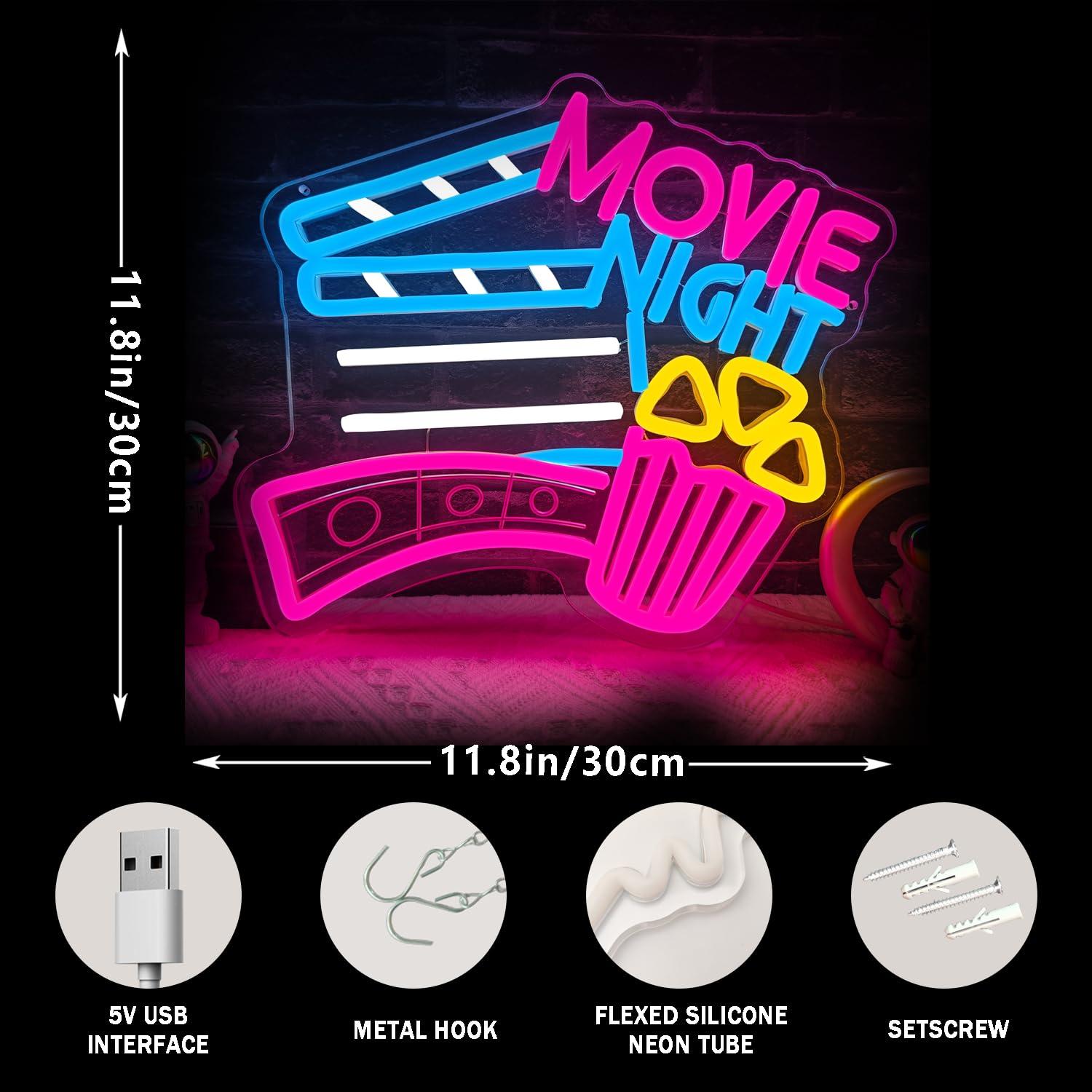Lampu Neon LED USB yang Dapat  - Home Cinema Wall Lights ulasan dan harga
