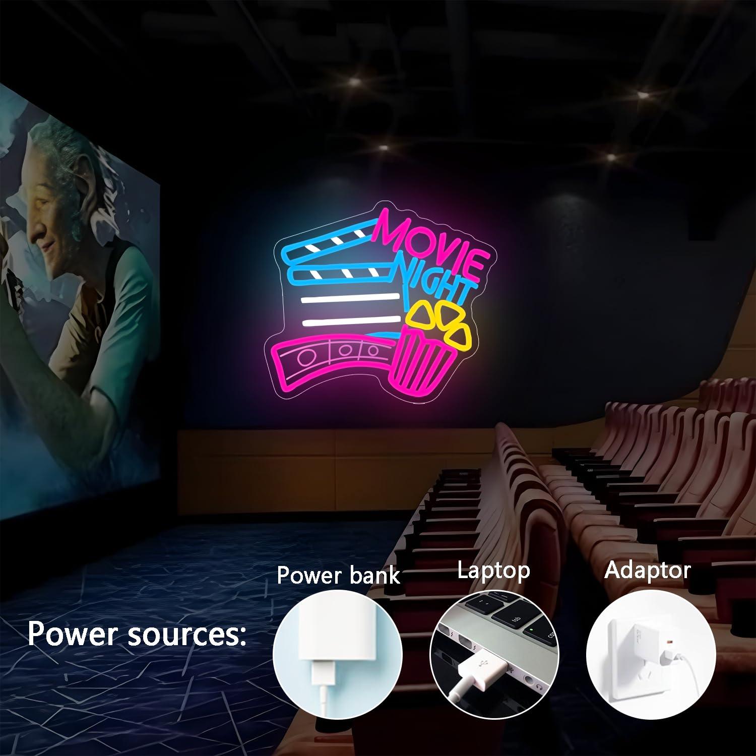 Lampu Neon LED USB yang Dapat  - Home Cinema Wall Lights ulasan dan harga