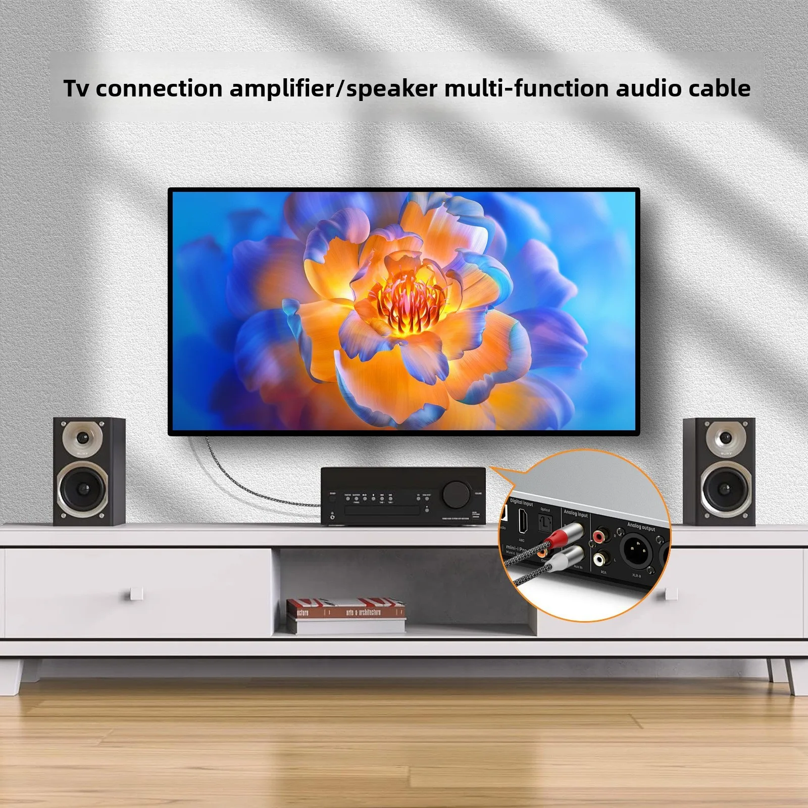Kabel Audio RCA Ganda, 2 Pasan - Home Cinema Subwoofer ulasan dan harga