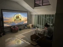 Instalasi Mudah Layar Bioskop  - Home Cinema Wall Lights ulasan dan harga