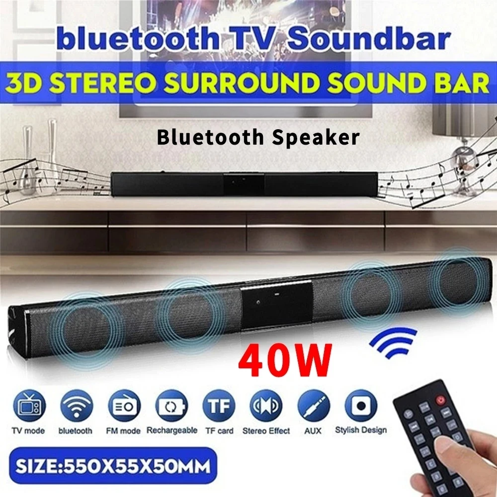 Speaker Bluetooth 40W Kolom Da - Home Cinema With Wireless Rear Speakers ulasan dan harga