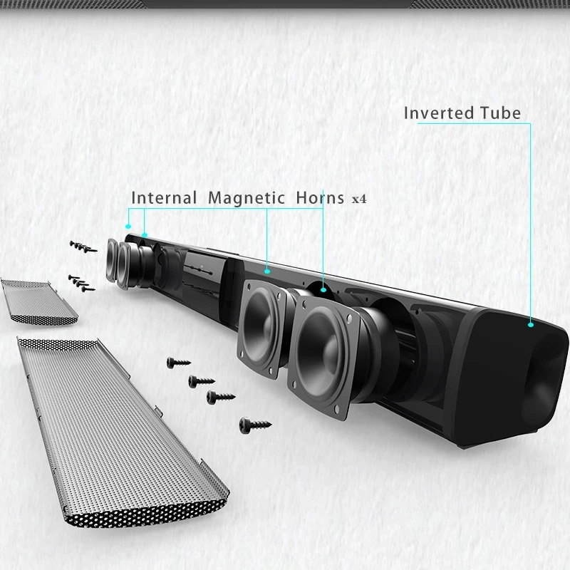 Speaker Bluetooth 40W Kolom Da - Home Cinema With Wireless Rear Speakers ulasan dan harga
