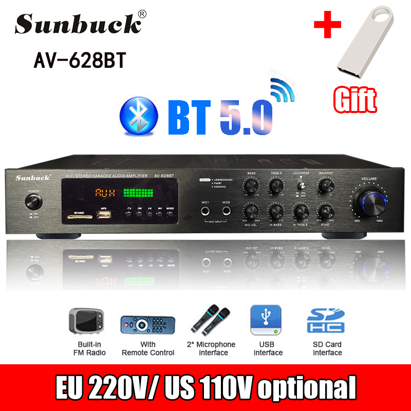 110/220V 2000W Amplifier Daya  - Home Cinema Subwoofer ulasan dan harga