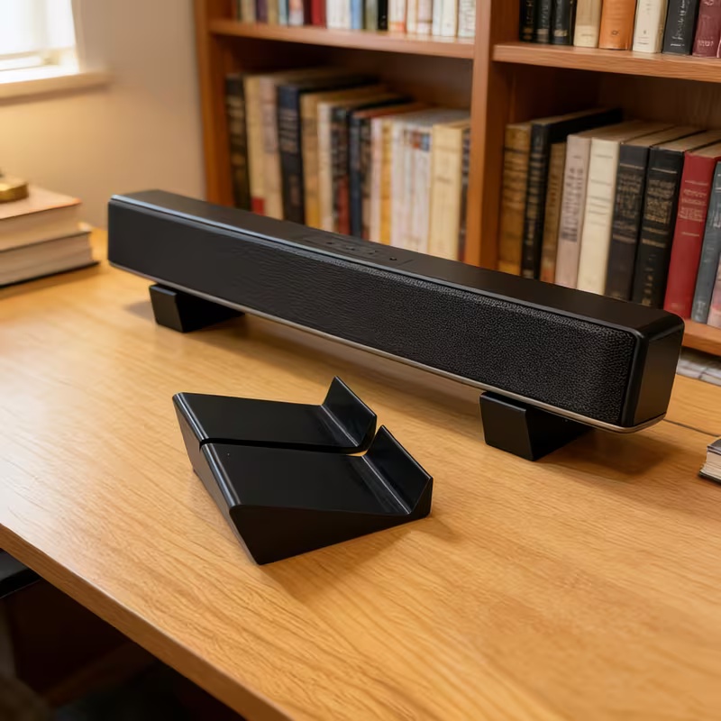2 Buah Alas Dudukan SoundBar U - Home Cinema Furniture ulasan dan harga