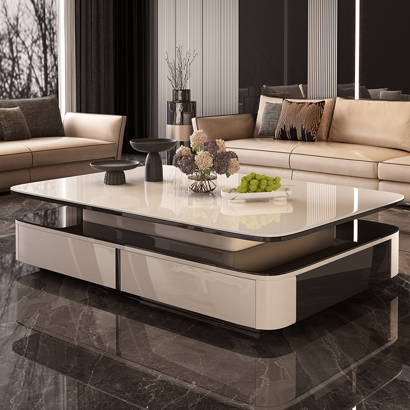 Lemari TV Klasik Beige Sederha - Home Cinema Furniture ulasan dan harga