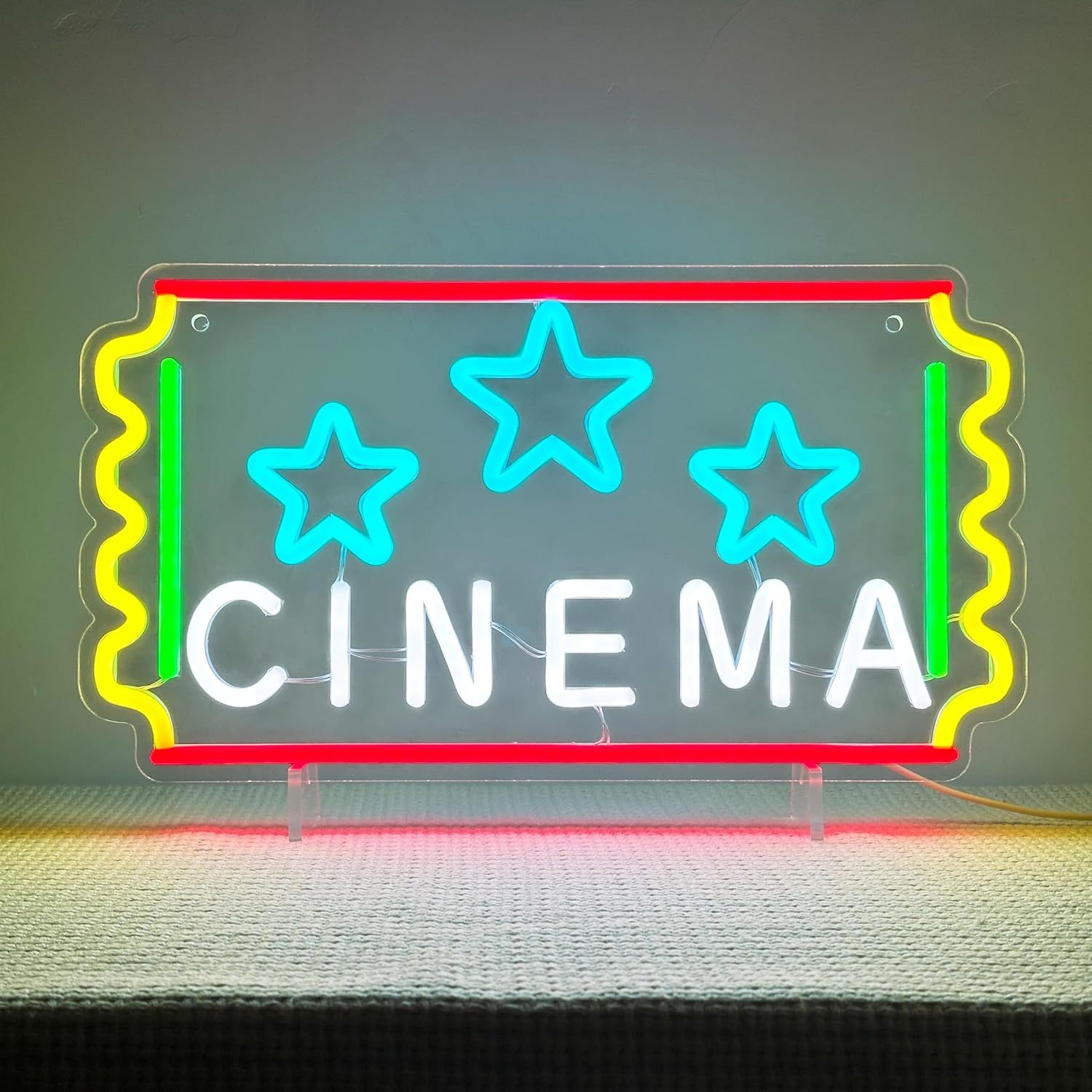 Lampu Neon Tiket Bioskop LED B - Home Cinema Tickets ulasan dan harga