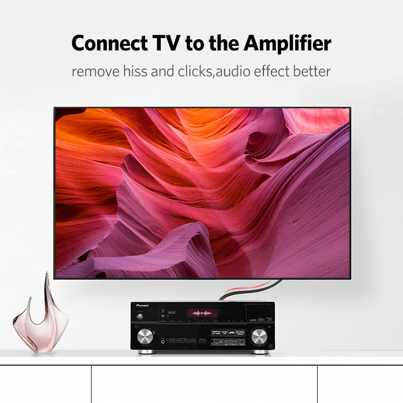 UGREEN 2RCA Ke 2 RCA Kabel Aud - Home Cinema Furniture ulasan dan harga