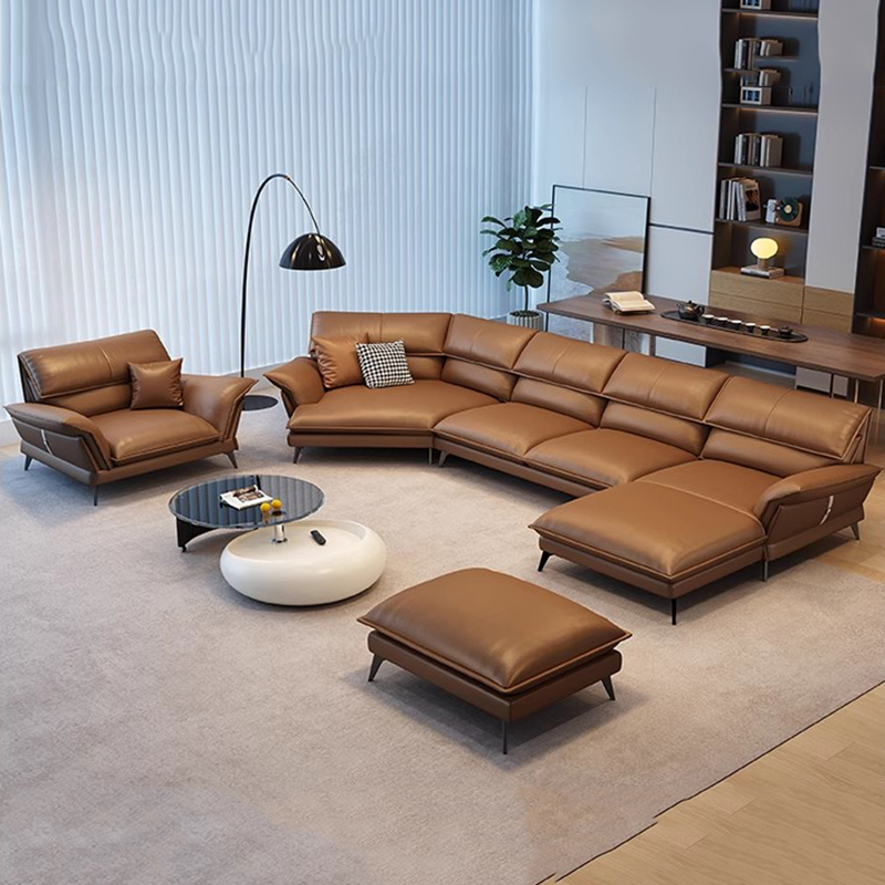 Sofa Kulit Asli Mewah Italia G - Home Cinema Furniture ulasan dan harga