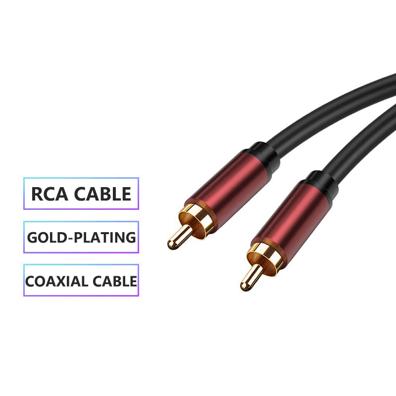 Kabel RCA Lotus Kabel AV Koaks - Home Cinema Subwoofer ulasan dan harga