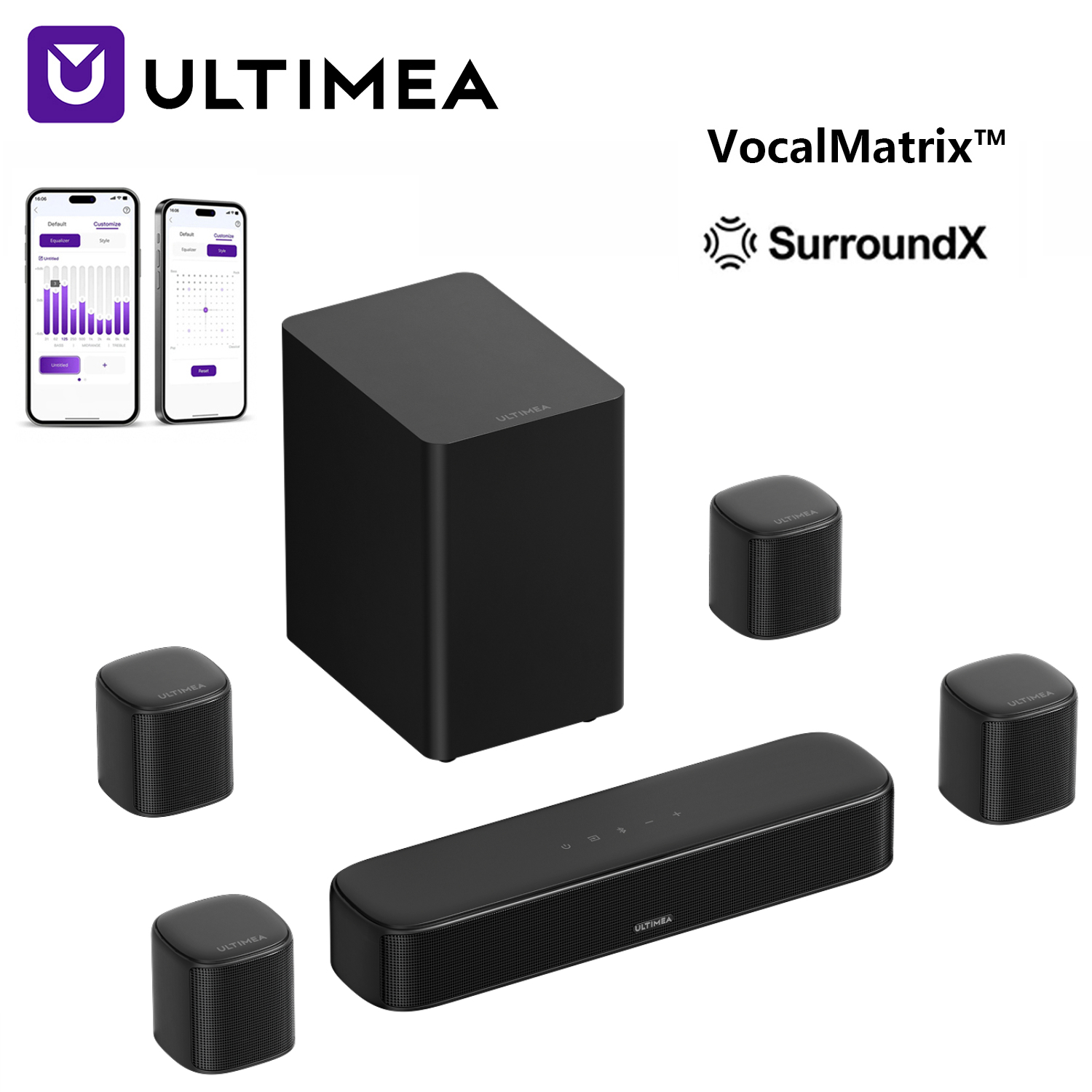 Soundbar ULTIMEA Aura S4T 7.1C - Home Cinema With Wireless Rear Speakers ulasan dan harga