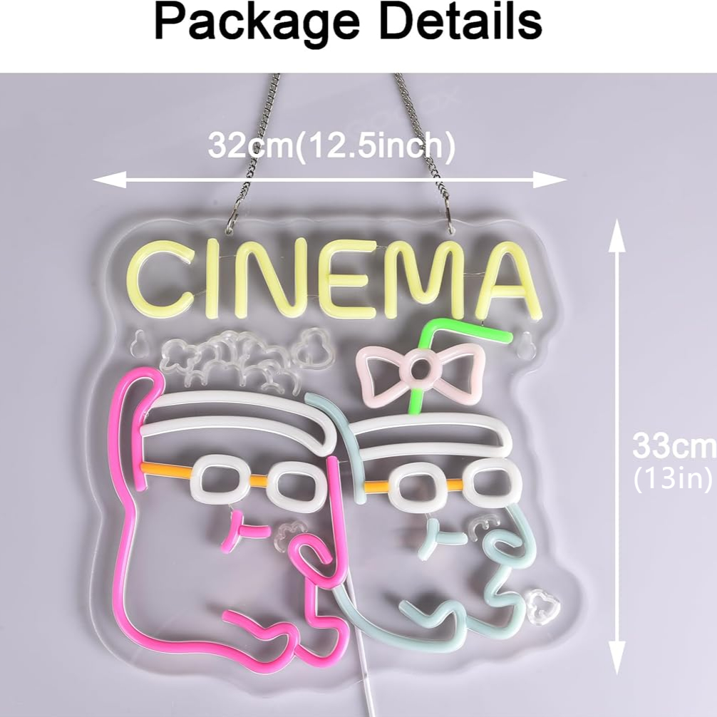 Lampu Neon LED Cinema untuk Po - Home Cinema Wall Lights ulasan dan harga