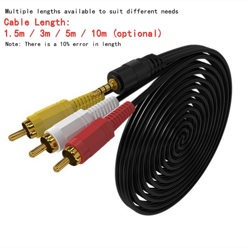 Kabel Audio Video RCA 3.5Mm Ke - Home Cinema Subwoofer ulasan dan harga