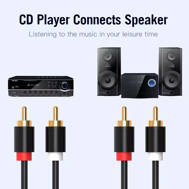 Kabel RCA Stereo HIFI 2RCA Ke  - Home Cinema Furniture ulasan dan harga