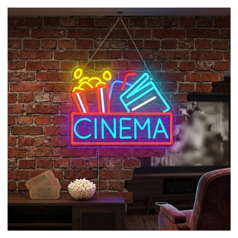 Lampu Neon Bioskop Bertenaga U - Home Cinema Wall Lights ulasan dan harga
