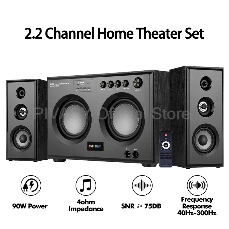 Kotak Suara Kombinasi Bluetoot - Home Cinema With Wireless Rear Speakers ulasan dan harga